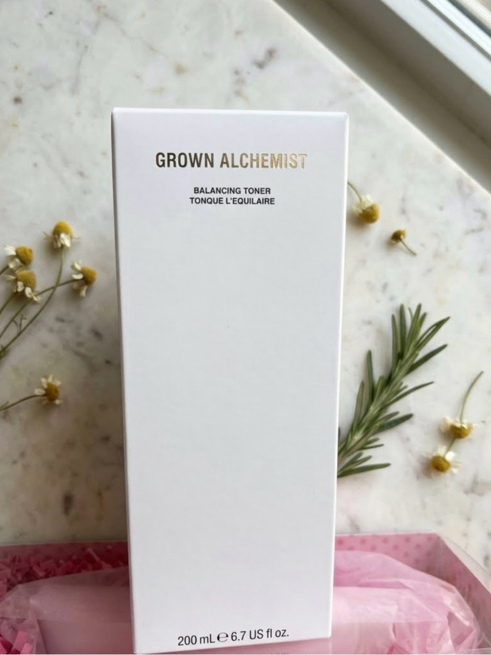 Grown Alchemist Balancing Toner - White with Gold Text